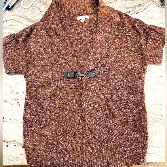 Short sleeve sweater from DressBarn. Perfect for fall! - Picture 1 of 4